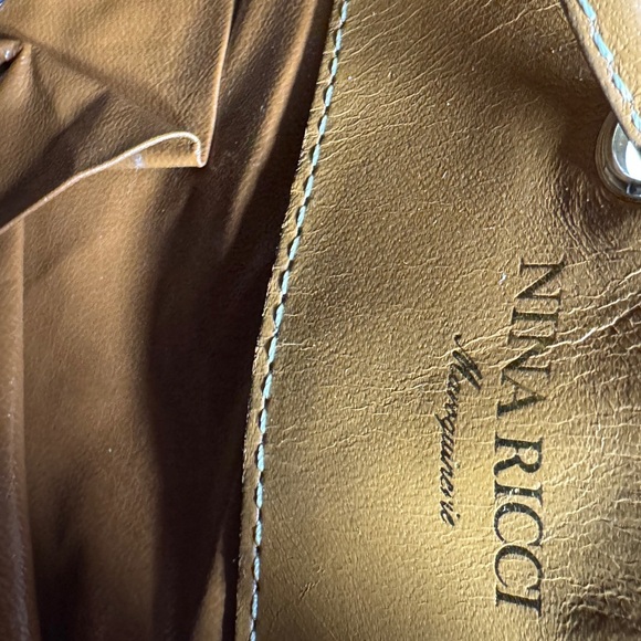 Nina Ricci Tan and Brown Patterned Bucket Bag - Picture 7 of 10